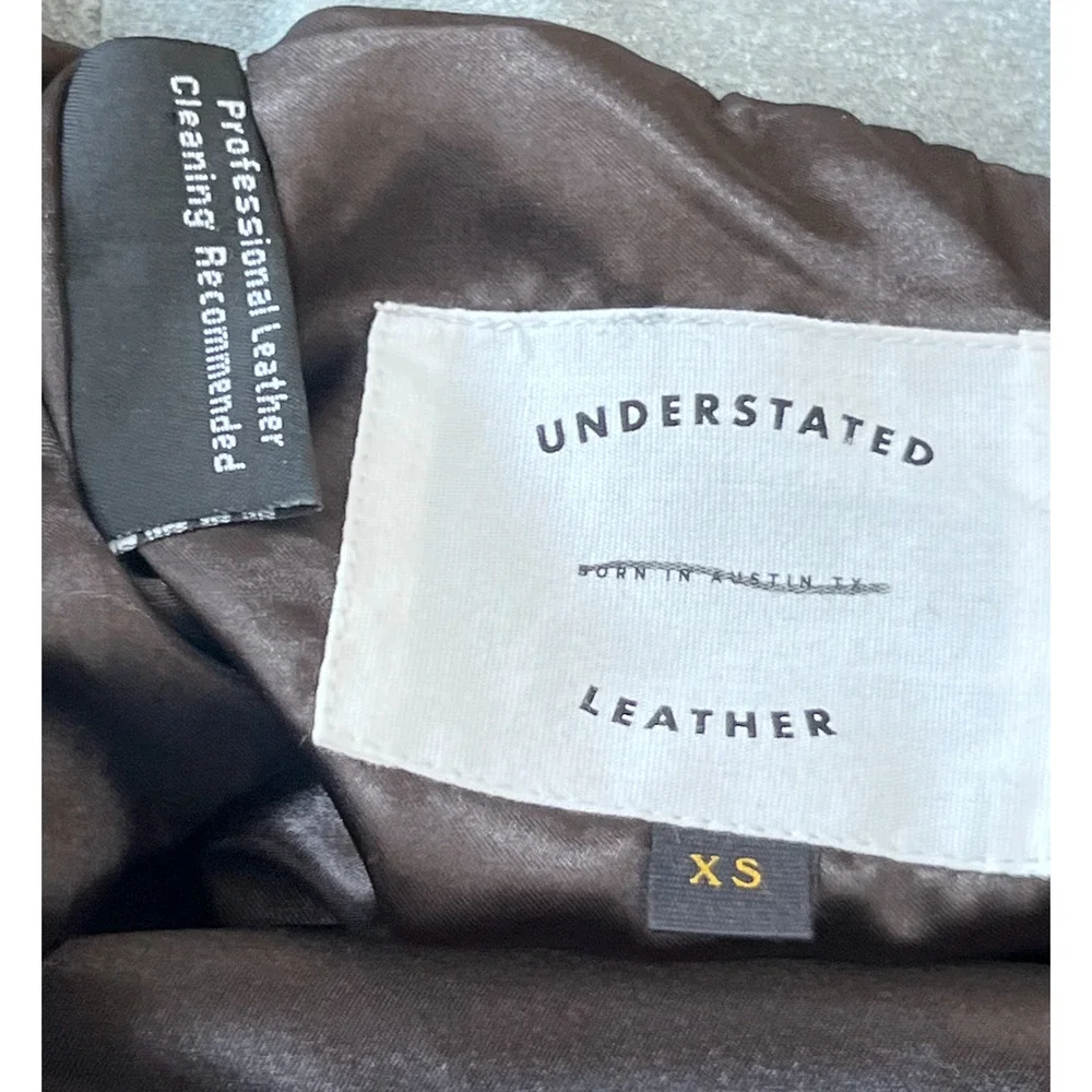 NEW UNDERSTATED LEATHER x FREE PEOPLE GRAY SUEDE BUCKLE MINI SKIRT RETRO SZ XS